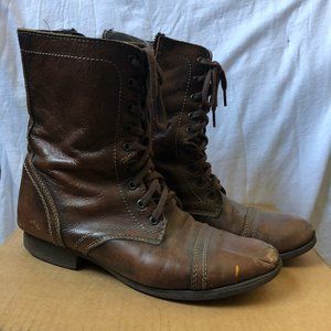 Steve Madden Troopa Combat Boots (brown)